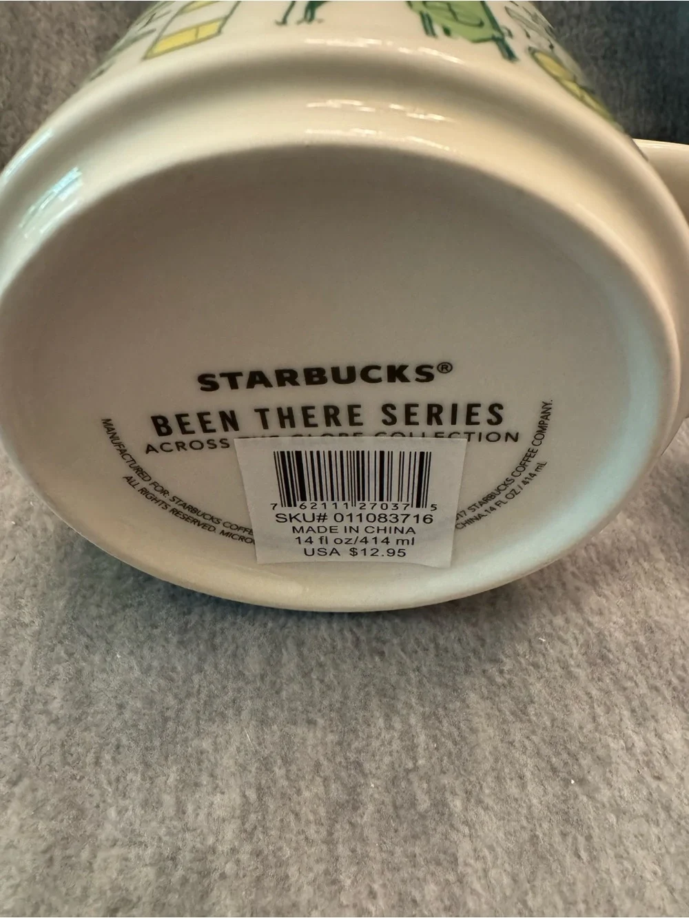 Starbucks Washington Green & White Been There Series Ceramic Mug
